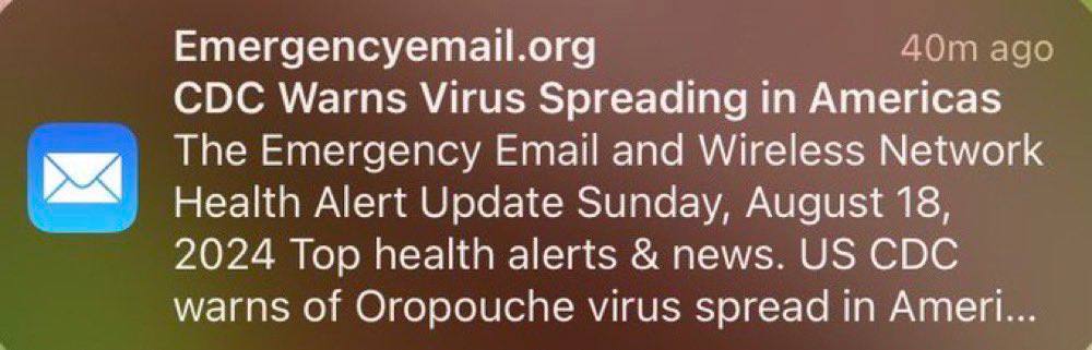 ALERT: THE CDC HAS JUST SENT OUT AN EMERGENCY WARNING: A NEW VIRUS “OROPOUCHE” IS NOW SPREADING THROUGHOUT AMERICA !!!